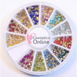 Carusel 3D pentru unghii C066 Point Colorate 250 bucati 2mm 